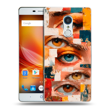 Силиконовый чехол на ZTE Blade X9 с принтом Модный принт