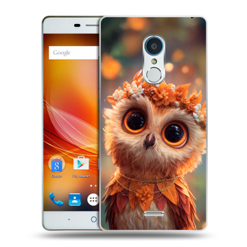 Силиконовый чехол на ZTE Blade X9 с принтом Милая сова