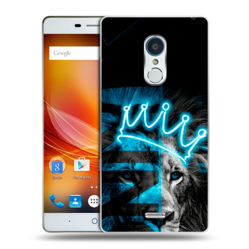 Силиконовый чехол на ZTE Blade X9 с принтом Король лев