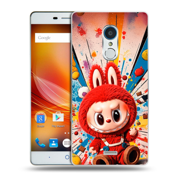 Силиконовый чехол на ZTE Blade X9 с принтом Labubu Лабубу Силиконовый чехол на ZTE Blade X9 с принтом Labubu Лабубу