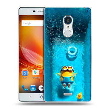 Силиконовый чехол на ZTE Blade X9 с принтом Миньоны