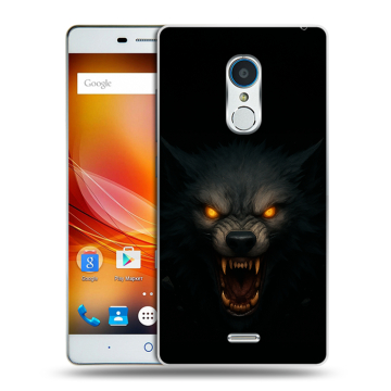 Силиконовый чехол на ZTE Blade X9 с принтом Волк