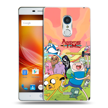 Силиконовый чехол на ZTE Blade X9 с принтом Adventure time Время приключений