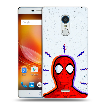 Силиконовый чехол на ZTE Blade X9 с принтом Spiderman Человек паук