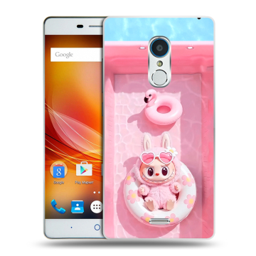 Силиконовый чехол на ZTE Blade X9 с принтом Labubu Лабубу Силиконовый чехол на ZTE Blade X9 с принтом Labubu Лабубу