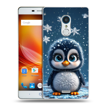 Силиконовый чехол на ZTE Blade X9 с принтом Новый год