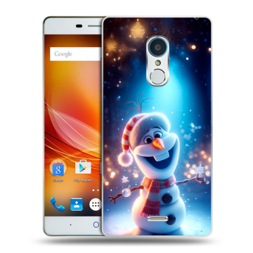 Силиконовый чехол на ZTE Blade X9 с принтом Новый год