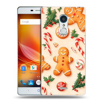 Силиконовый чехол на ZTE Blade X9 с принтом Новый год