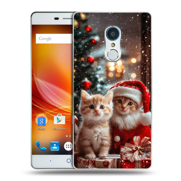 Силиконовый чехол на ZTE Blade X9 с принтом Новый год