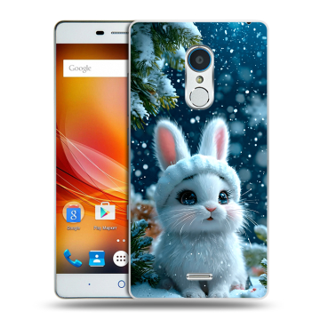 Силиконовый чехол на ZTE Blade X9 с принтом Новый год