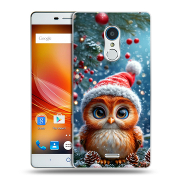 Силиконовый чехол на ZTE Blade X9 с принтом Новый год