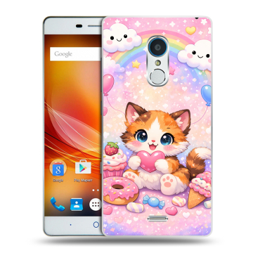 Силиконовый чехол на ZTE Blade X9 с принтом для девочек Силиконовый чехол на ZTE Blade X9 с принтом для девочек