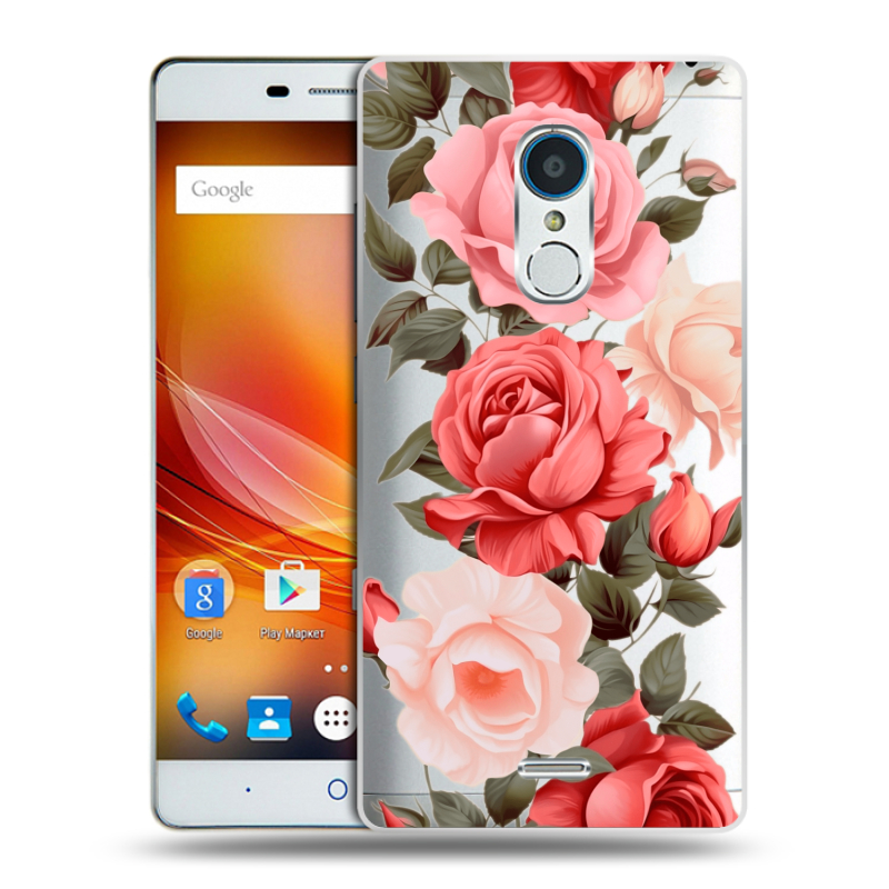 Силиконовый чехол на ZTE Blade X9 с принтом Розы Силиконовый чехол на ZTE Blade X9 с принтом Розы