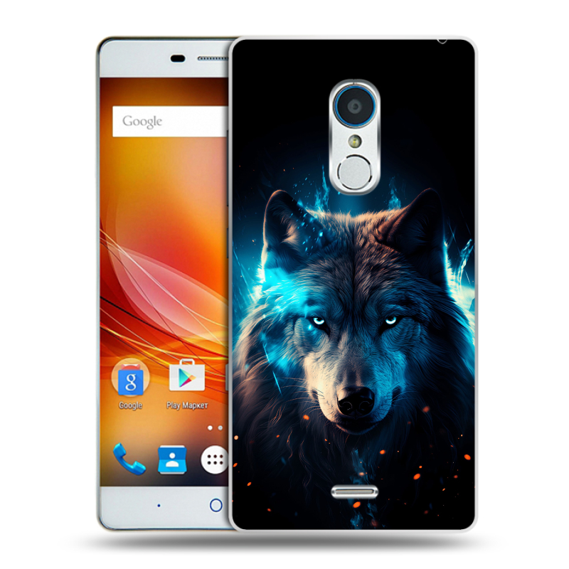 Пластиковый чехол на ZTE Blade X9 с принтом Волк ночной Пластиковый чехол на ZTE Blade X9 с принтом Волк ночной