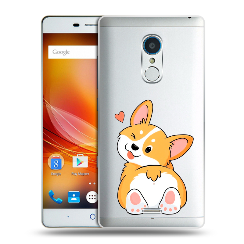 Силиконовый чехол на ZTE Blade X9 с принтом Корги Силиконовый чехол на ZTE Blade X9 с принтом Корги