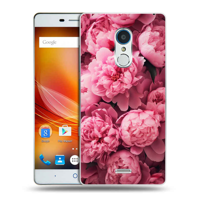 Пластиковый чехол на ZTE Blade X9 с принтом цветы пионы Пластиковый чехол на ZTE Blade X9 с принтом цветы пионы