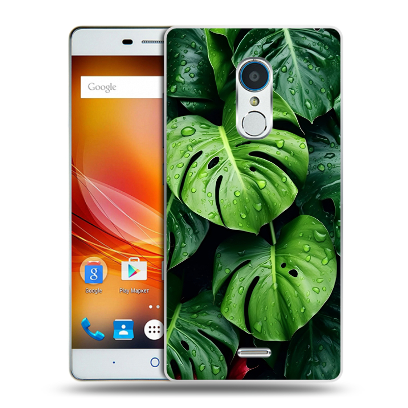 Пластиковый чехол на ZTE Blade X9 с принтом Листья Пластиковый чехол на ZTE Blade X9 с принтом Листья