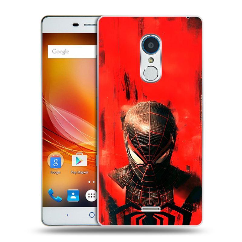 Силиконовый чехол на ZTE Blade X9 с принтом человек паук spiderman Силиконовый чехол на ZTE Blade X9 с принтом человек паук spiderman
