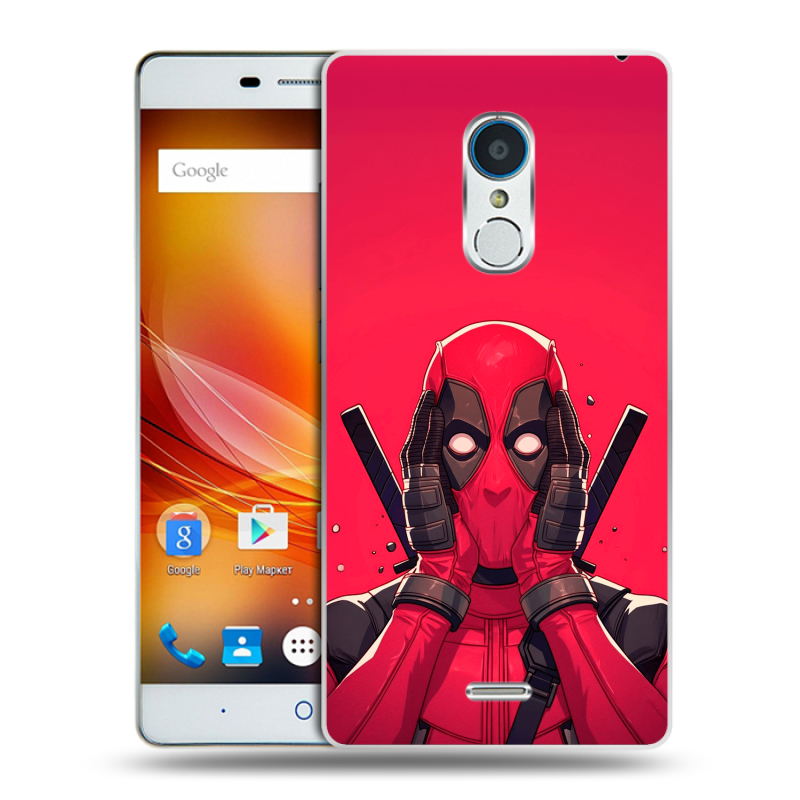 Силиконовый чехол на ZTE Blade X9 с принтом Дедпул Deadpool Силиконовый чехол на ZTE Blade X9 с принтом Дедпул Deadpool