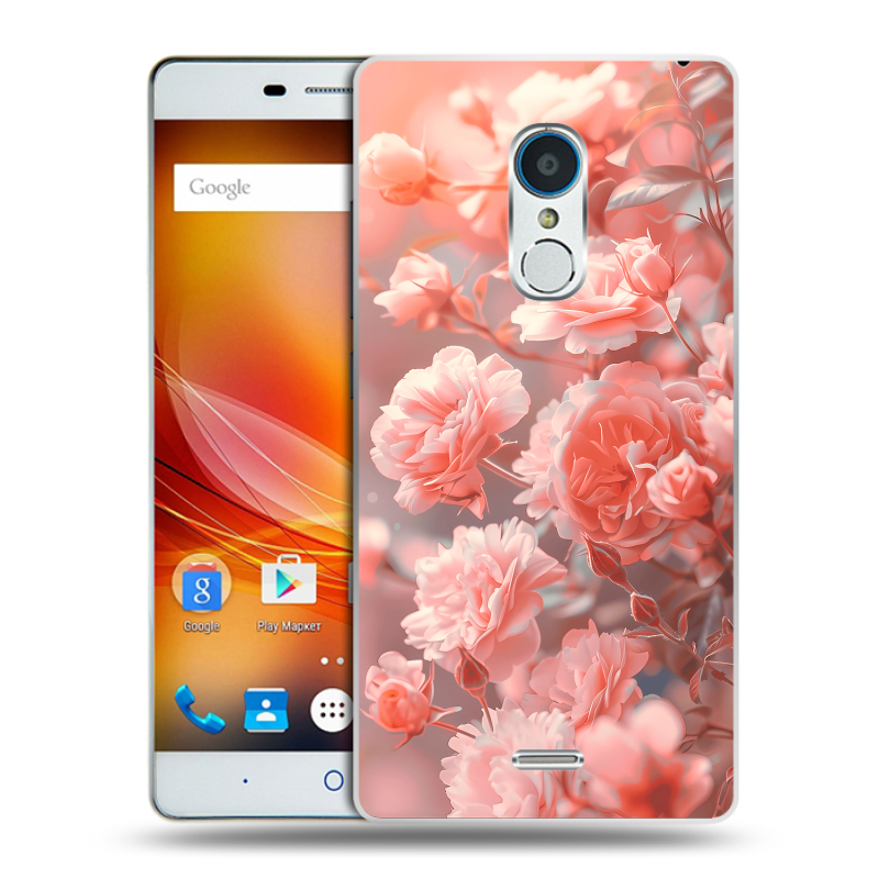 Силиконовый чехол на ZTE Blade X9 с принтом Розы цветы Силиконовый чехол на ZTE Blade X9 с принтом Розы цветы