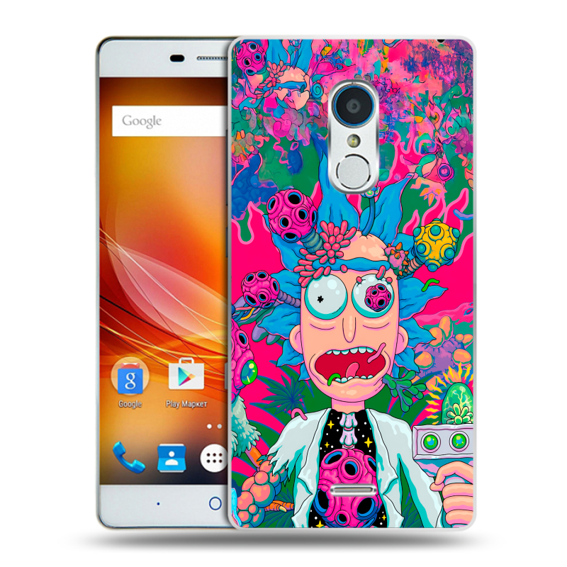 Силиконовый чехол на ZTE Blade X9 с принтом Рик и Морти Rick Morty Силиконовый чехол на ZTE Blade X9 с принтом Рик и Морти Rick Morty