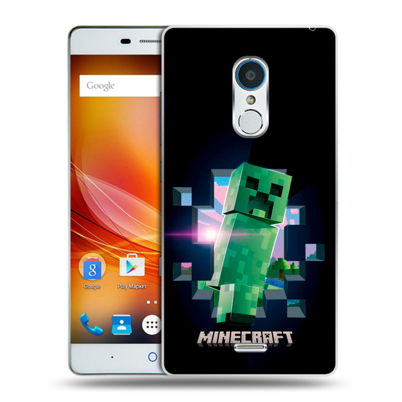 Силиконовый чехол на ZTE Blade X9 с принтом Майнкрафт Minecraft Силиконовый чехол на ZTE Blade X9 с принтом Майнкрафт Minecraft