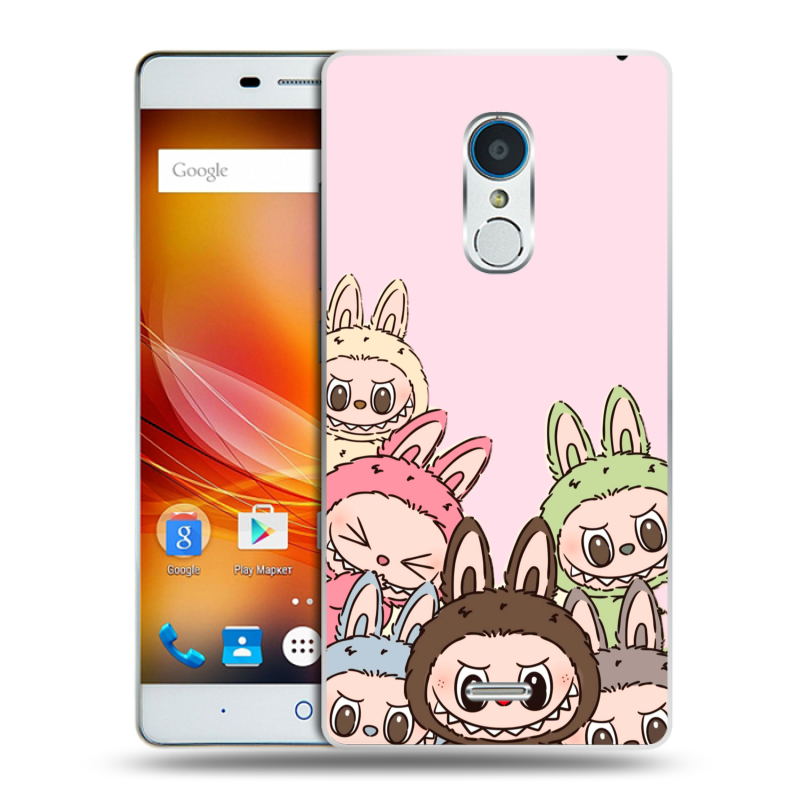 Силиконовый чехол на ZTE Blade X9 с принтом Лабубу Силиконовый чехол на ZTE Blade X9 с принтом Лабубу