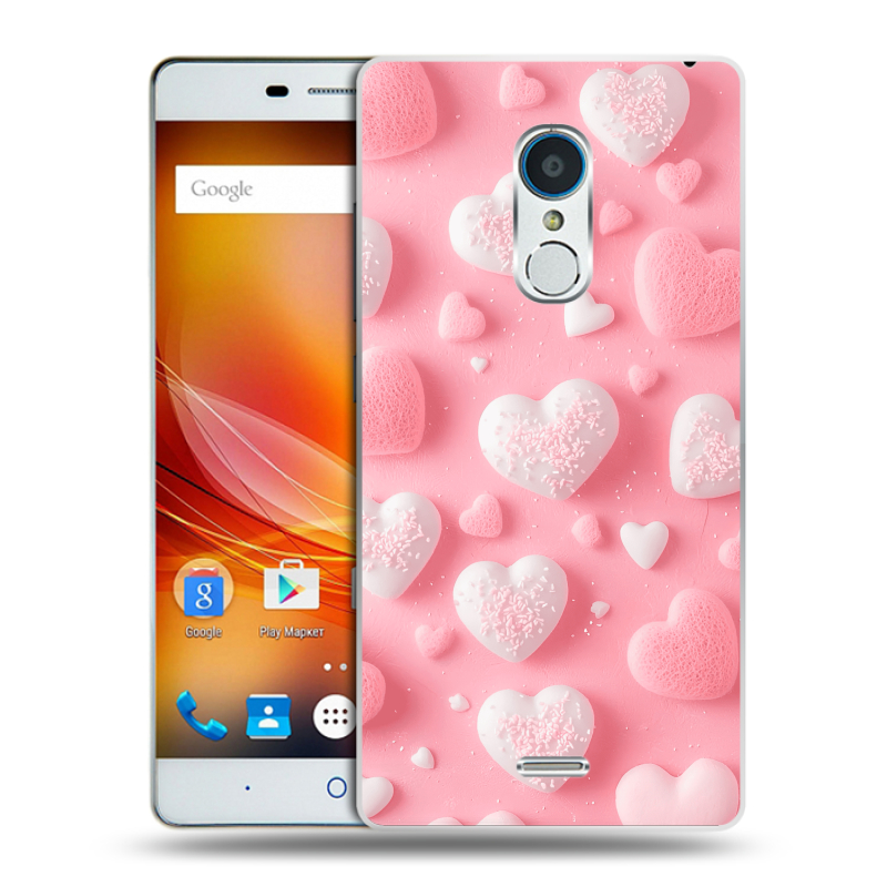 Пластиковый чехол на ZTE Blade X9 с принтом Сердечки Пластиковый чехол на ZTE Blade X9 с принтом Сердечки