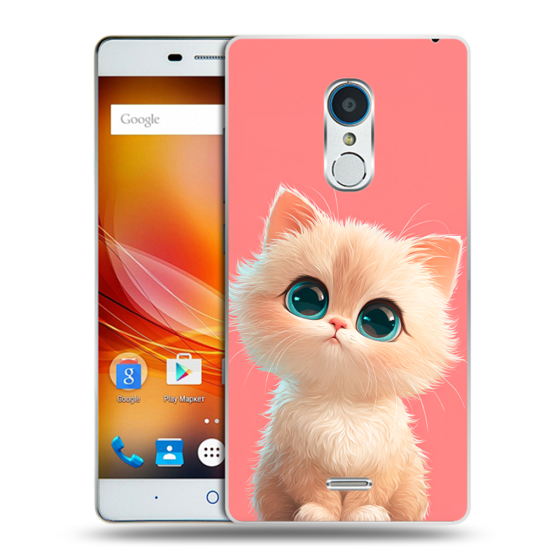 Пластиковый чехол на ZTE Blade X9 с принтом Розовый котенок Пластиковый чехол на ZTE Blade X9 с принтом Розовый котенок
