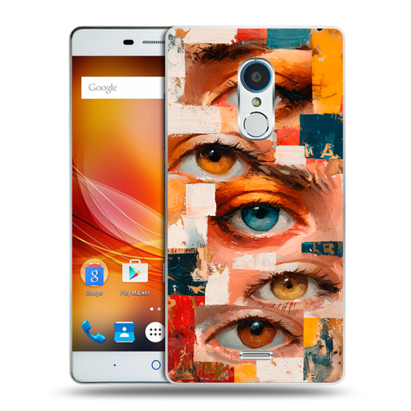 Силиконовый чехол на ZTE Blade X9 с принтом Модный принт Силиконовый чехол на ZTE Blade X9 с принтом Модный принт