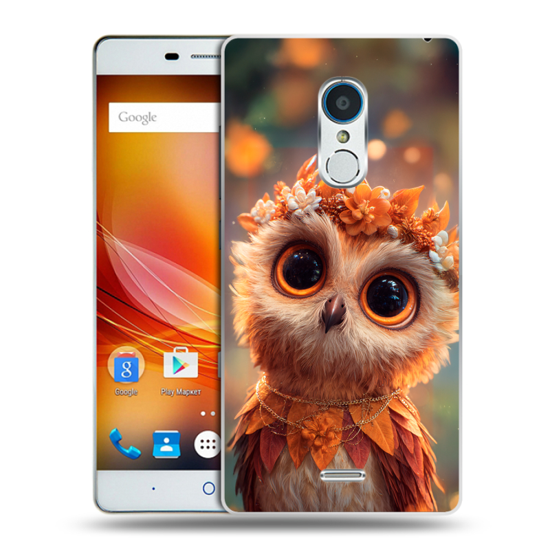 Пластиковый чехол на ZTE Blade X9 с принтом Милая сова Пластиковый чехол на ZTE Blade X9 с принтом Милая сова