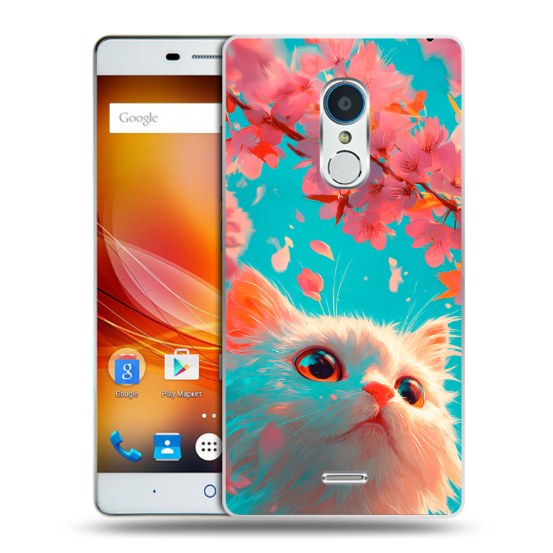 Пластиковый чехол на ZTE Blade X9 с принтом Красивый кот Пластиковый чехол на ZTE Blade X9 с принтом Красивый кот