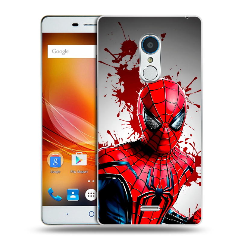 Силиконовый чехол на ZTE Blade X9 с принтом Spiderman Человек паук Силиконовый чехол на ZTE Blade X9 с принтом Spiderman Человек паук