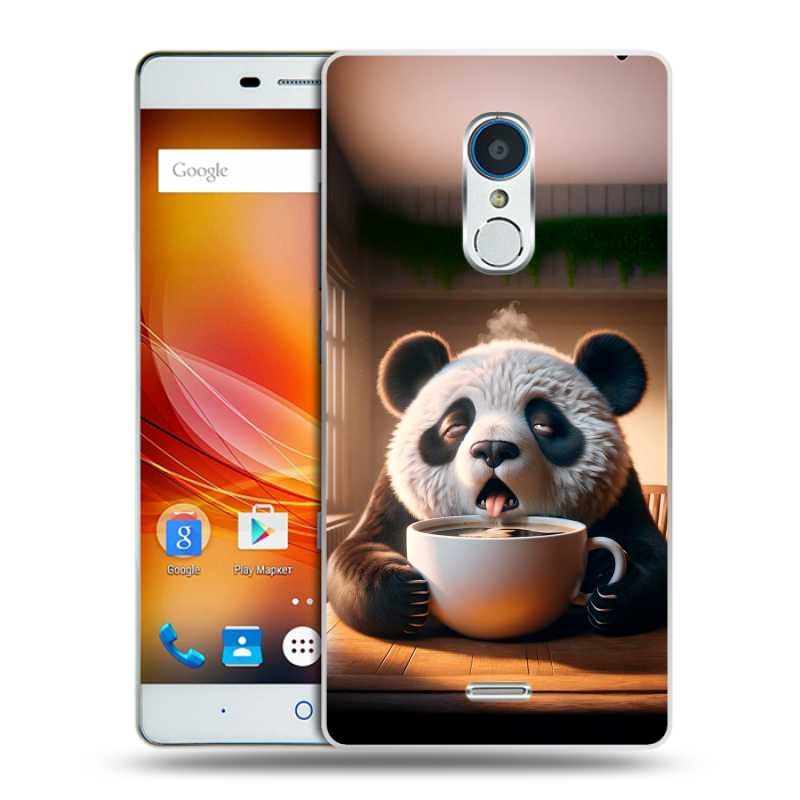 Силиконовый чехол на ZTE Blade X9 с принтом смешная панда Силиконовый чехол на ZTE Blade X9 с принтом смешная панда
