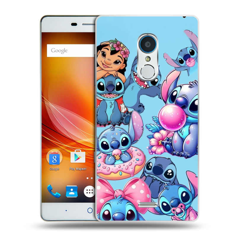Силиконовый чехол на ZTE Blade X9 с принтом Лило и Стич Силиконовый чехол на ZTE Blade X9 с принтом Лило и Стич