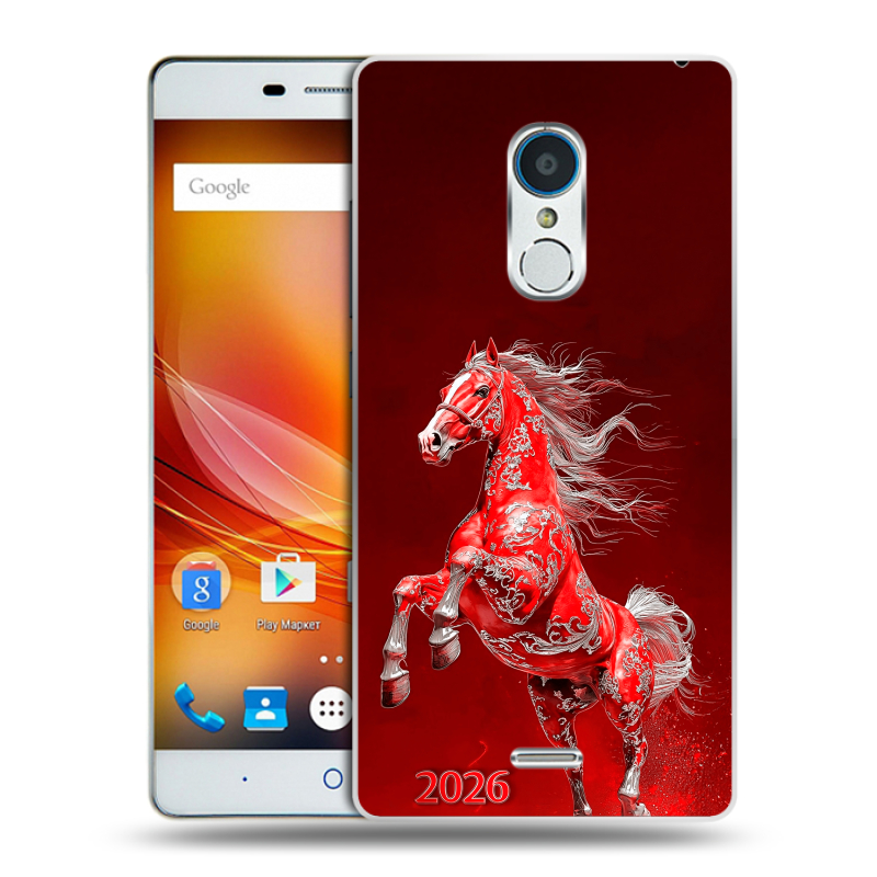 Пластиковый чехол на ZTE Blade X9 с принтом Новый год Пластиковый чехол на ZTE Blade X9 с принтом Новый год
