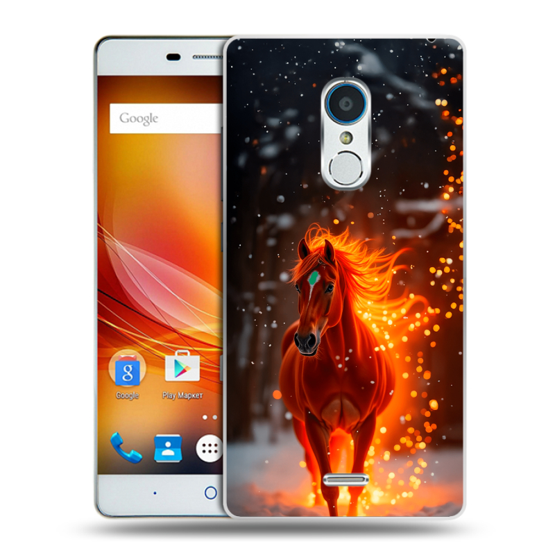 Силиконовый чехол на ZTE Blade X9 с принтом Новый год Силиконовый чехол на ZTE Blade X9 с принтом Новый год