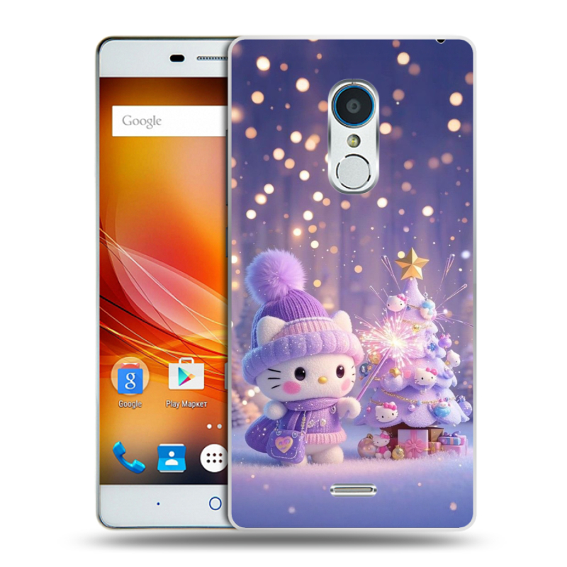 Пластиковый чехол на ZTE Blade X9 с принтом Новый год Пластиковый чехол на ZTE Blade X9 с принтом Новый год