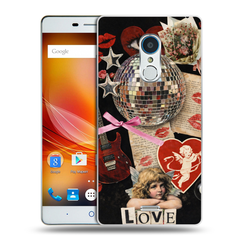 Силиконовый чехол на ZTE Blade X9 с принтом для девочек Силиконовый чехол на ZTE Blade X9 с принтом для девочек