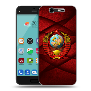 Силиконовый чехол на ZTE Blade S7 с принтом Герб СССР