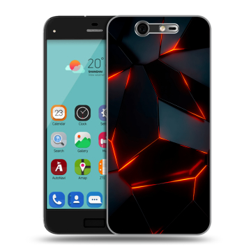 Силиконовый чехол на ZTE Blade S7 с принтом Яркие абстракции