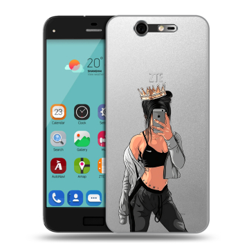 Силиконовый чехол на ZTE Blade S7 с принтом Женские принты