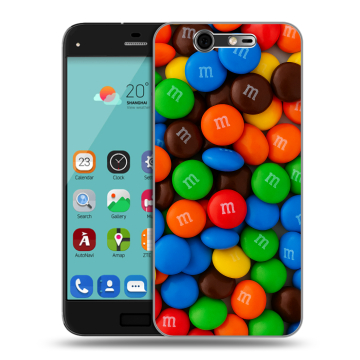 Силиконовый чехол на ZTE Blade S7 с принтом Конфеты