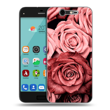 Силиконовый чехол на ZTE Blade S7 с принтом Цветы розы Силиконовый чехол на ZTE Blade S7 с принтом Цветы розы