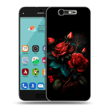 Силиконовый чехол на ZTE Blade S7 с принтом Розы красные