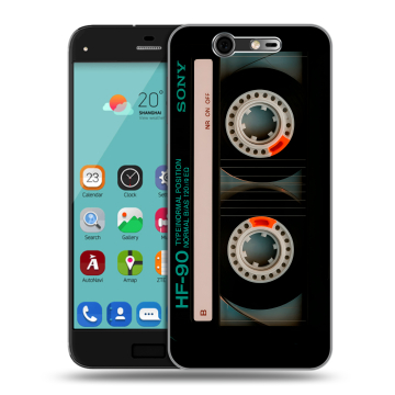 Силиконовый чехол на ZTE Blade S7 с принтом Кассета