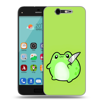 Силиконовый чехол на ZTE Blade S7 с принтом Лягушенок Силиконовый чехол на ZTE Blade S7 с принтом Лягушенок
