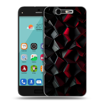 Силиконовый чехол на ZTE Blade S7 с принтом Абстракция