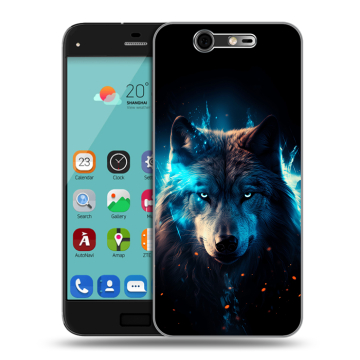 Силиконовый чехол на ZTE Blade S7 с принтом Волк ночной Силиконовый чехол на ZTE Blade S7 с принтом Волк ночной