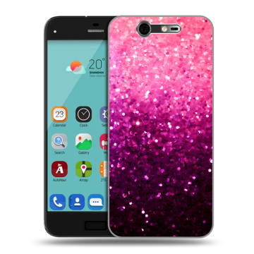 Силиконовый чехол на ZTE Blade S7 с принтом Блестки Силиконовый чехол на ZTE Blade S7 с принтом Блестки